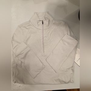 Vuori Halo essential half zip salt heather women's extra small